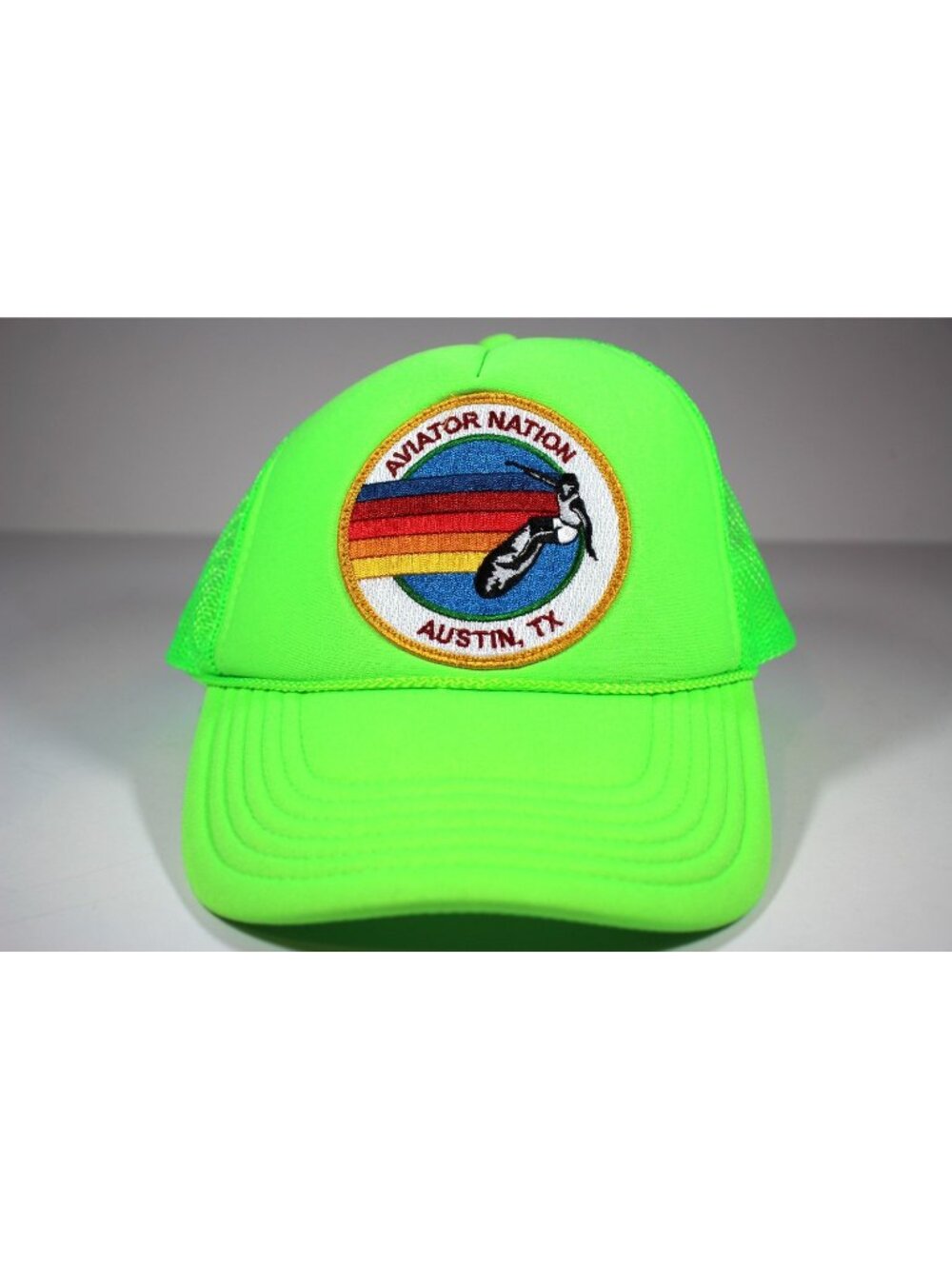 Aviator Nation Austin TX Neon Trucker Hat C1322